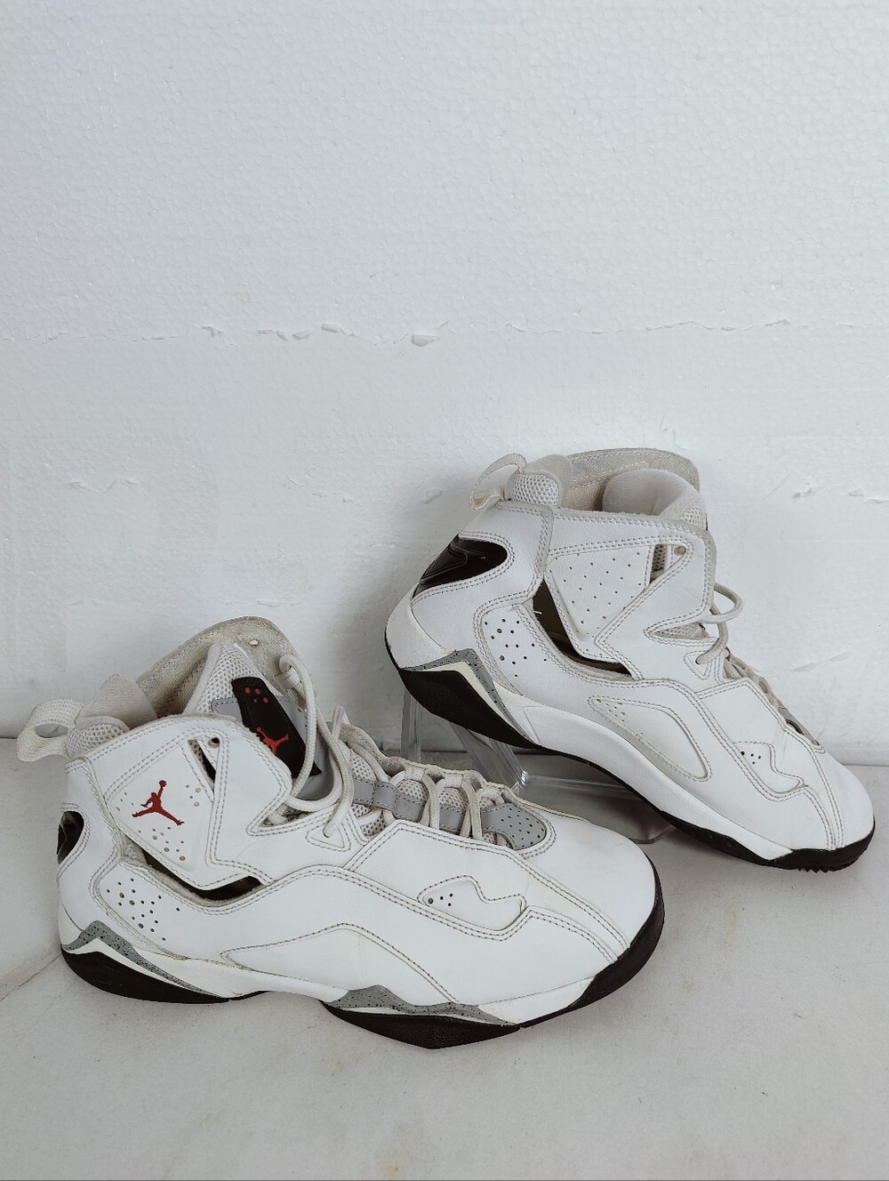 Nike Youth Air Jordan True Flight 'White Cement' Basketball Sneakers, 7Y